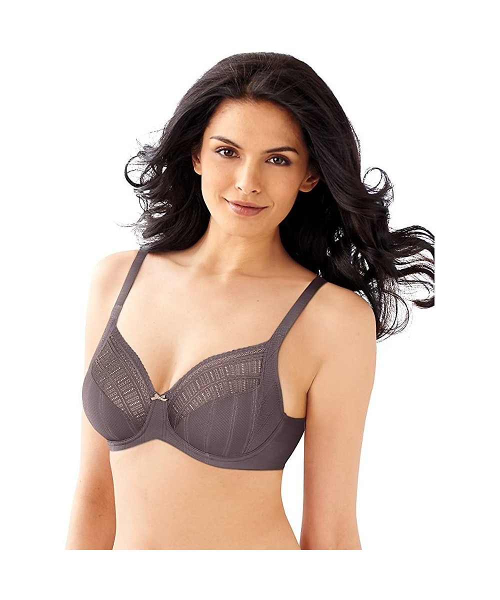 Bras Enchantment Lace Minimizer Bra - Rum Raisin W/Rose Cream - CM183S3ZSRO