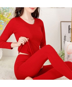 Thermal Underwear 2020 Women's Thermal Underwear Set- Ultra-Soft Comfortable Long Johns Set Plus Velvet Winter Warm Top & Bot...