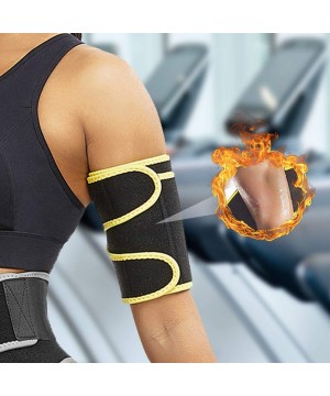 Shapewear Hot Sweat Arm Trimmers for Men & Women Weight Loss Slimmer Wraps Lose Arm Fat - Yellow - C9193WSYHM9