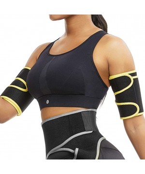 Shapewear Hot Sweat Arm Trimmers for Men & Women Weight Loss Slimmer Wraps Lose Arm Fat - Yellow - C9193WSYHM9