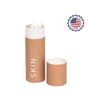 Accessories Skin Fashion Tape Made in The USA - 36 Clear Double-Sided 1/2" x 3" Adhesive Strips of Body Tape - C11959YXLEZ