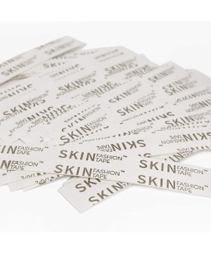 Accessories Skin Fashion Tape Made in The USA - 36 Clear Double-Sided 1/2" x 3" Adhesive Strips of Body Tape - C11959YXLEZ