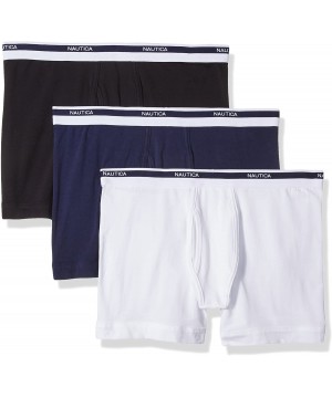 Boxer Briefs Men's Cotton Stretch Classic Boxer Brief Multipack - Black/Navy/White - CD184W7MC8X