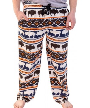 Sleep Bottoms Pajama Pants for Men- Men's Separate Bottoms- Lounge Pants- Funny- Humorous - Buffalo Fair Isle Mens Pants - CS...