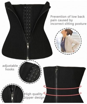 Bustiers & Corsets New Shapewear Palace Corset Slimming Belly Three-Row Buckle Zip Belt Postpartum Belly Belt (Color 3 Size L...