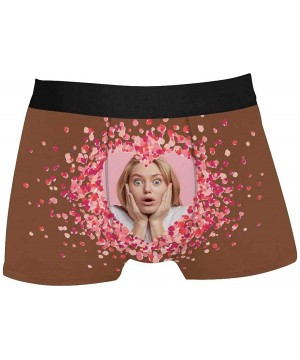 Briefs Personalized Face Men's Boxer Briefs Underwear Shorts Underpants with Photo Love Heart Wife or Girlfriend's Face Photo...