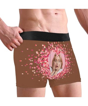 Briefs Personalized Face Men's Boxer Briefs Underwear Shorts Underpants with Photo Love Heart Wife or Girlfriend's Face Photo...