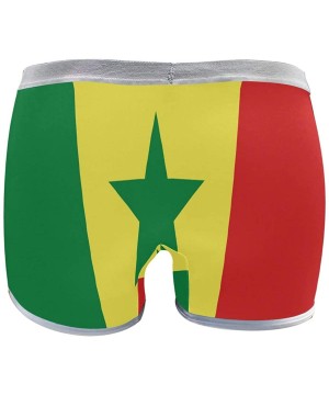 Panties Women's Seamless Boyshort Panties Puerto Rico Flag Underwear Stretch Boxer Briefs - Senegal Flag - CB18SAKY5LU