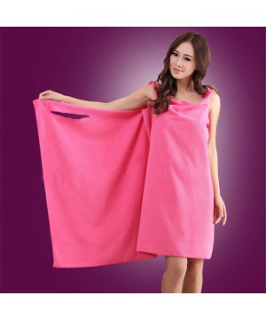 Robes Women Girl's Adjustable Microfiber Plush Spa Bath Shower Wrap for College Dorms- Pools- Gyms- Beaches- Locker Rooms- Ba...