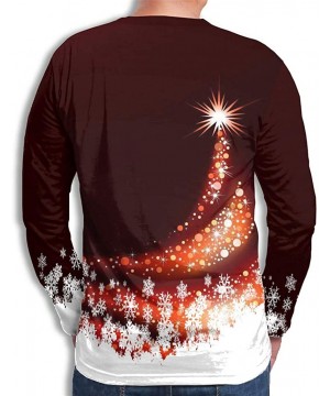 Sleep Tops Men's Light Up Christmas Sweater 3D Print weatshirt Hoodies Pullover S-3XL - Coffee - C818ZWE3W92