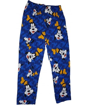 Sleep Bottoms Disney Goofy Allover Mens Pajama Pant Royal - CS12OBL2NHX