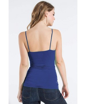 Camisoles & Tanks Women's Long Soft Thin Strap camisole817 - Dark Blue - CZ18K402IDX