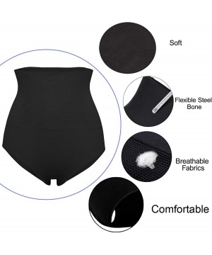 Shapewear Women Butt Lifter Shapewear Waist Cincher Girdle Tummy Control Thong Panty Slimmer Body Shaper - Black (Tummy Contr...