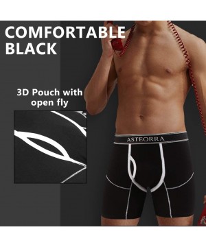 Boxer Briefs Men's Boxer Briefs Underwear Fly Front with Pouch Cotton Mens Underwear Boxer Briefs for Men Pack S M L XL XXL -...