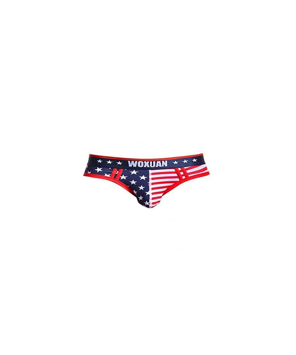 G-Strings & Thongs 2X American Flag Mens Underwear Bulge Briefs G-String Thongs Panties Shorts S - C0199NLNMM9