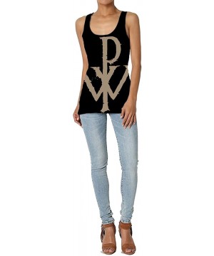 Camisoles & Tanks Powerwolf Women's Summer Soft and Comfortable Sports Personality 3D Printed Vest - Black - C619D87S4G2