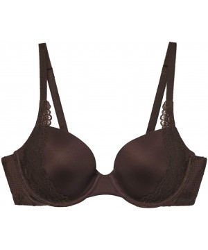 Bras Women's Demi Cup Bra - Nude Cocoa/Semi Sweet - C218UWLQQ8Y