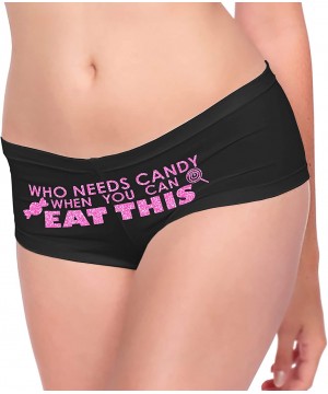 Panties Funny Sayings Panties for Women - Humorous Panty for Bachelorette Party - Underwear Gifts for Women - Cheeky - Black ...