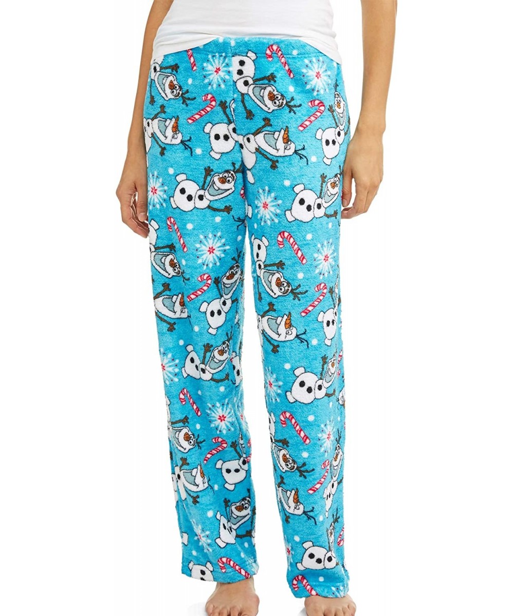 Bottoms Womens Disney Frozen Olaf Plush Fleece Sleep Pants (M 8/10)- Blue - CL18LUHINUA