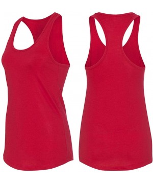 Tops Ladies Newtons First Law Sleep Racerback - Red - CF18Y0WO845