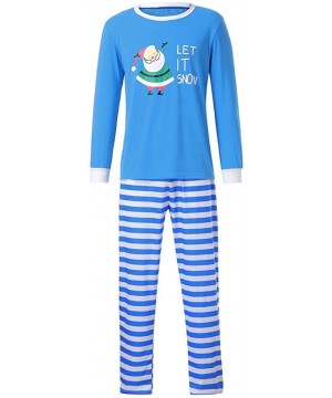 Sleep Sets Christmas Santa Claus Pajamas Matching Sets Adult Kids Long Sleeve Blouse Sleepwear Family Clothes Holiday Pajama ...