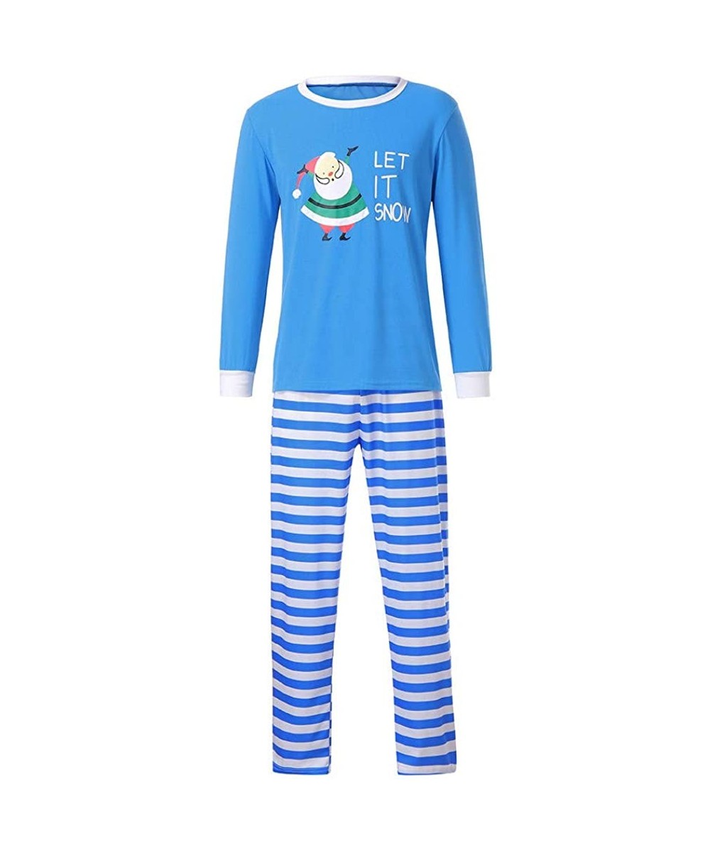 Sleep Sets Christmas Santa Claus Pajamas Matching Sets Adult Kids Long Sleeve Blouse Sleepwear Family Clothes Holiday Pajama ...