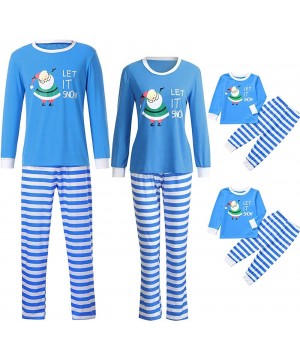 Sleep Sets Christmas Santa Claus Pajamas Matching Sets Adult Kids Long Sleeve Blouse Sleepwear Family Clothes Holiday Pajama ...