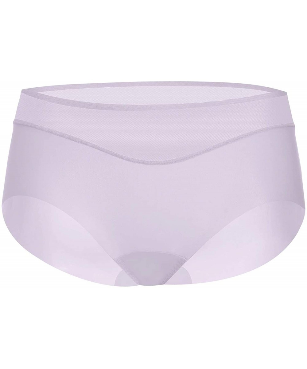 Panties Seamless Hipster Panties Quick Dry Panties Sports Underwear for Women - Purple - CJ18KONRZ66