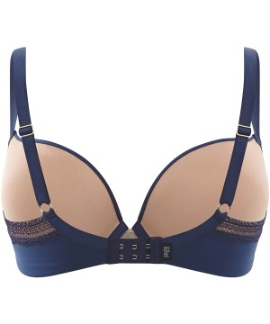 Bras Women's Aria Plunge Bra Black/Nude - Navy/Nude - CB17X64U2NK