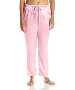 Sets Women's Charming Satin Charmeuse Pajama Set - Pink - CV11A7LSIWF