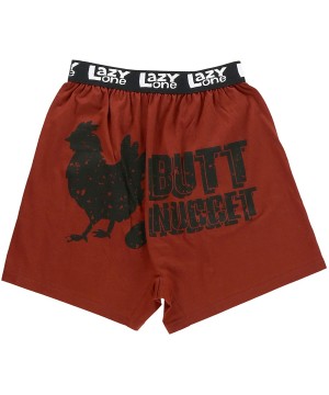 Boxers Funny Animal Boxers- Novelty Boxer Shorts- Humorous Underwear- Gag Gifts for Men - Butt Nugget Boxer - CM18Y6EUUCU