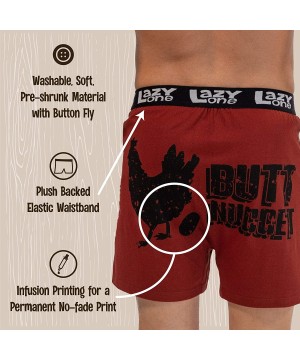 Boxers Funny Animal Boxers- Novelty Boxer Shorts- Humorous Underwear- Gag Gifts for Men - Butt Nugget Boxer - CM18Y6EUUCU