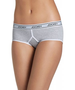 Panties Women's Underwear Signature Modern Mix Y-Front Hipster - Grey Heather - CA18GZ9R7DQ