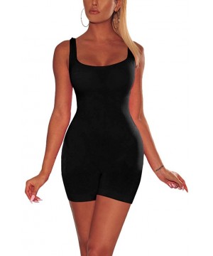 Sets Sexy Jumpsuits for Women - One Piece Outfits Bodycon Romper Shorts Bodysuit - Black - CV18Q06EUTU