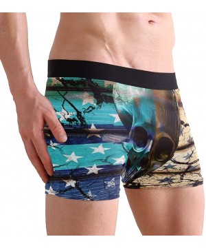 G-Strings & Thongs Breathable Boxer Brief Underwear Mens Boys Cross Bones Sword of Death Pirate Skulls - Stars and Stripes Di...