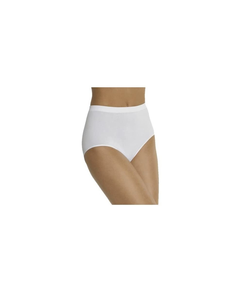 Panties Barelythere Women's Solid Microfiber Full Brief Panty- White- 6/7 - CN1123RU12H