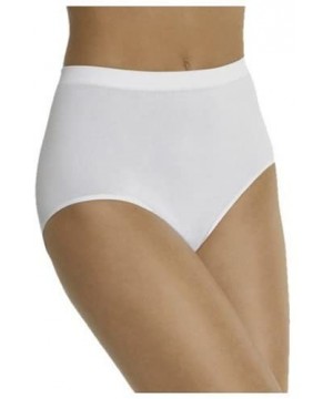 Panties Barelythere Women's Solid Microfiber Full Brief Panty- White- 6/7 - CN1123RU12H