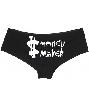 Panties Women's Shake Your Money Maker Dancer Hot Sexy Boyshort - Black/White - CO11UPI6AIT