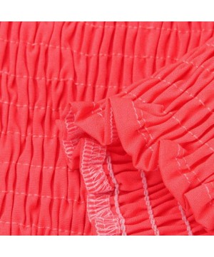 Camisoles & Tanks Women Strapless Elastic Boob Bandeau Tube Tops Bra Lingerie Breast Wrap - Watermelon Red - C918HMLH6GY