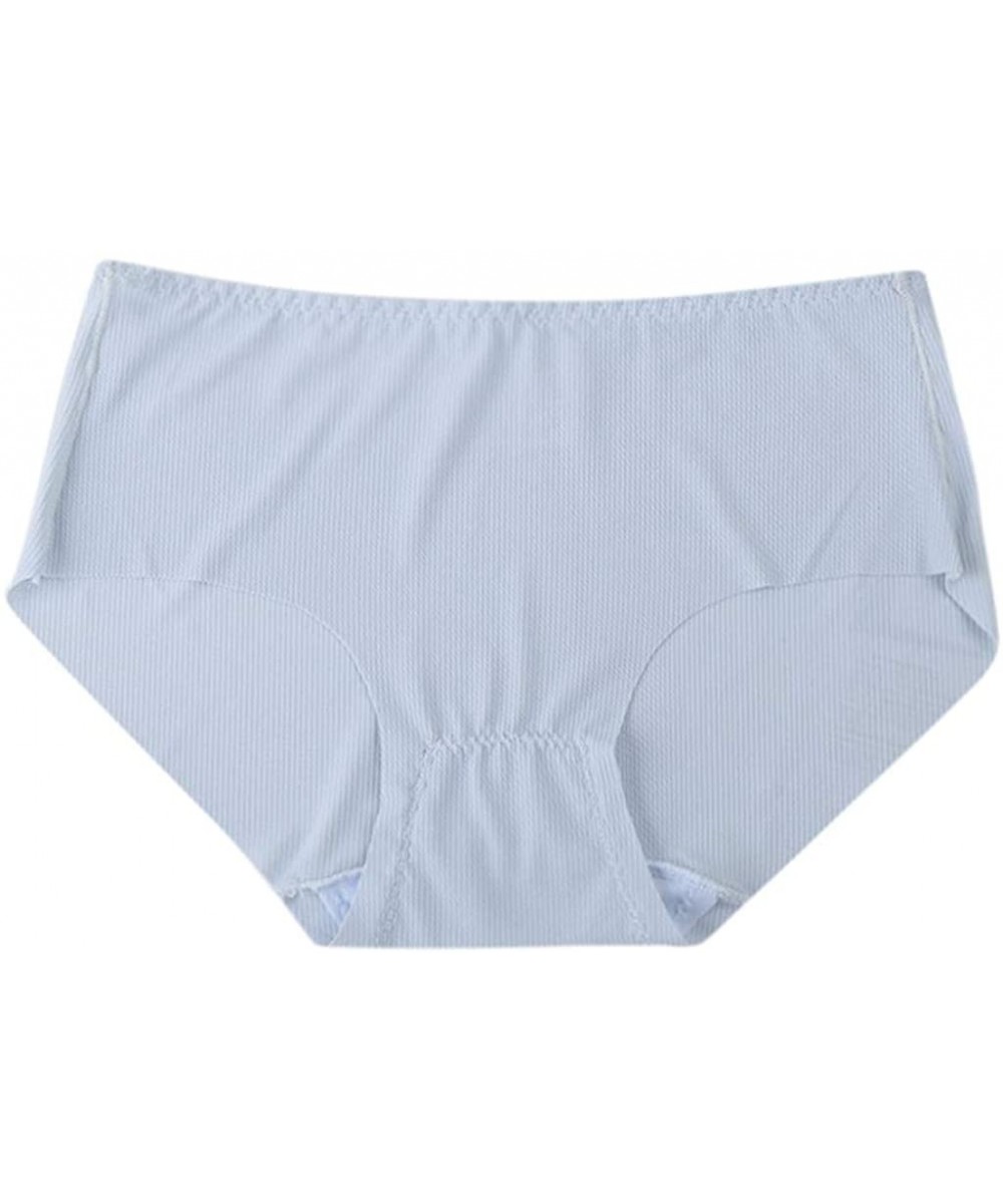 Accessories Women's Plus Size Stretch Cotton Panties Assorted Colors - Sky Blue - CS18N8QEGZO