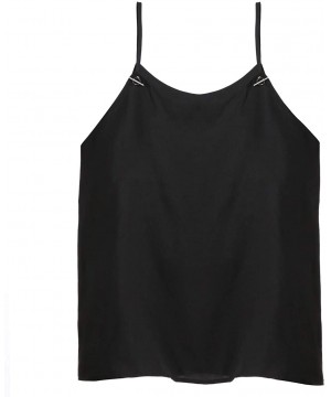 Camisoles & Tanks V-Neck Camisole Loose fit Tank Tops - Black - CW199L7QC0A