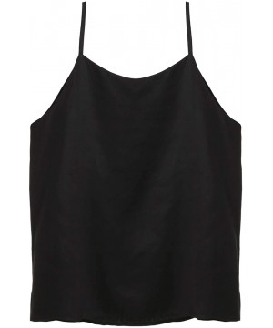 Camisoles & Tanks V-Neck Camisole Loose fit Tank Tops - Black - CW199L7QC0A