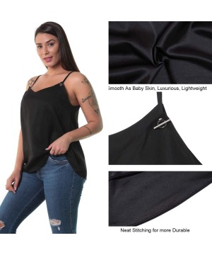 Camisoles & Tanks V-Neck Camisole Loose fit Tank Tops - Black - CW199L7QC0A