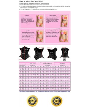 Bustiers & Corsets Heavy Duty 26 Double Steel Boned Waist Training Satin Underbust Tight Shaper Corset 8033-SA - Brown - CT17...