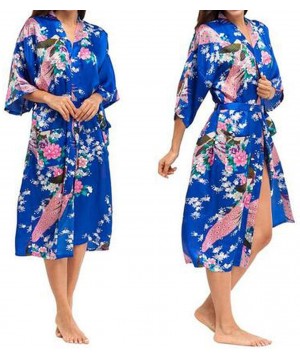 Robes Silk Kimono Robe Bathrobe Women Satin Robe Silk Robes Night Sexy Robes Night Grow for Bridesmaids As the Photo Show7 - ...