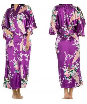 Robes Silk Kimono Robe Bathrobe Women Satin Robe Silk Robes Night Sexy Robes Night Grow for Bridesmaids As the Photo Show7 - ...