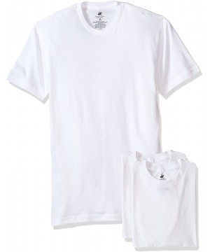 Undershirts Men's 3 Pack Crew Neck Tee - White - CT128V10ZZV