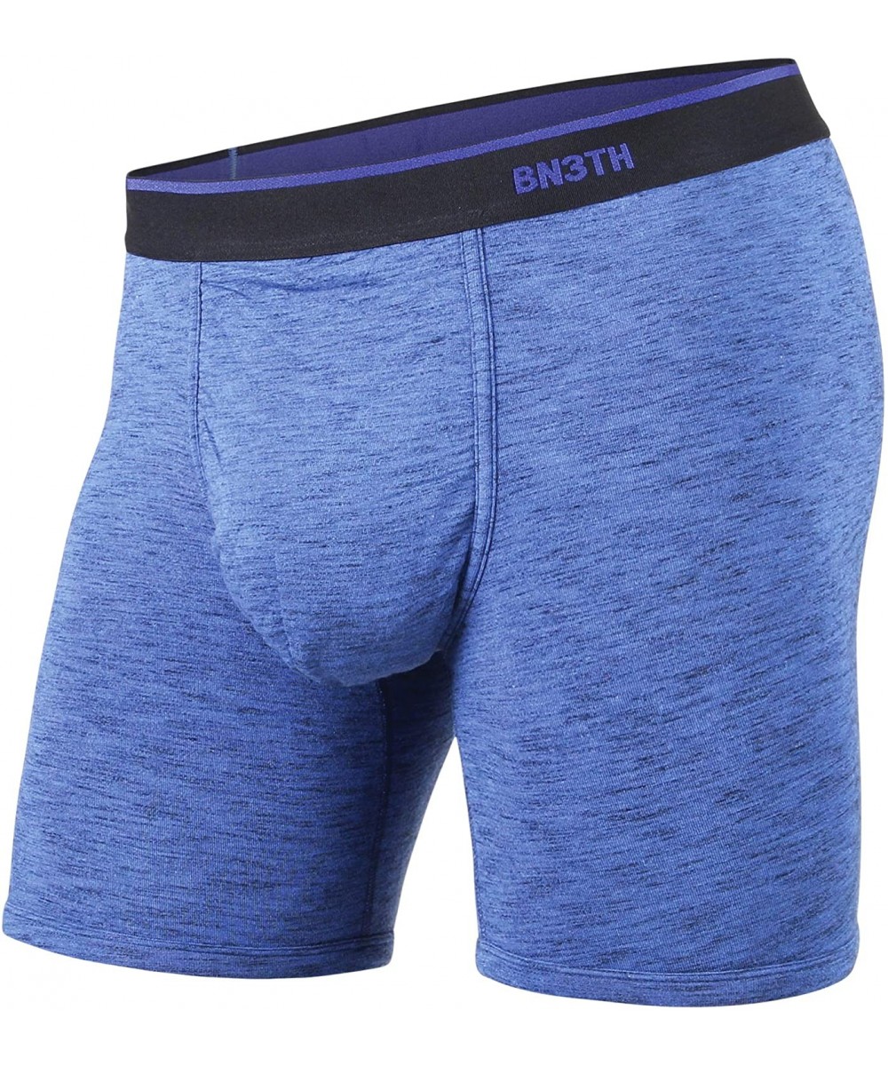 Boxer Briefs Classic Boxer Briefs - Heather Blue - C918W0WSG5N