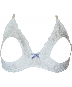 Bras Women's Portrait Open Tip Bra Regular and Plus - White - CS118X4V939