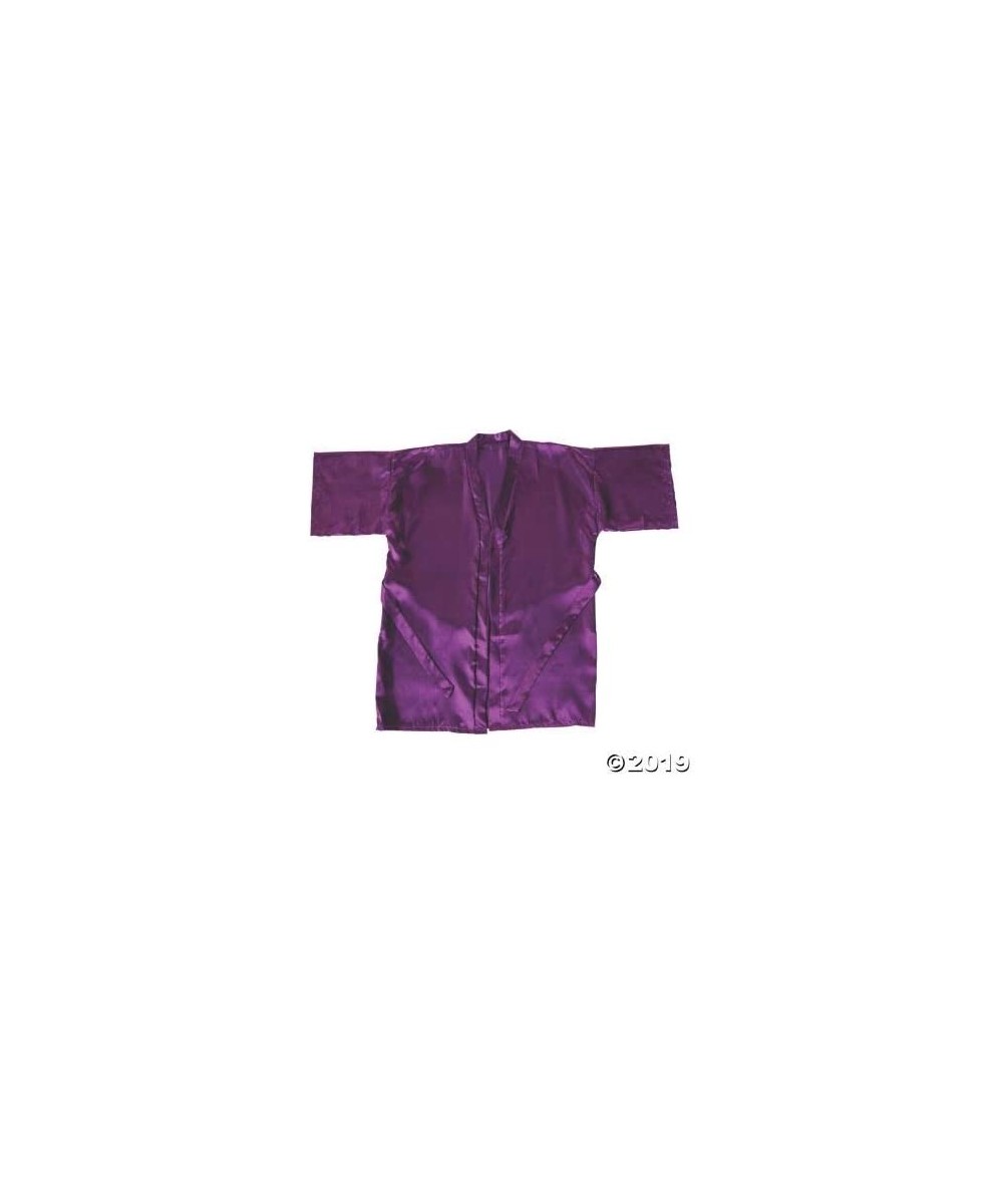 Robes Purple Silk Robe - Apparel Accessories - 1 Piece - CC194N0ETDI